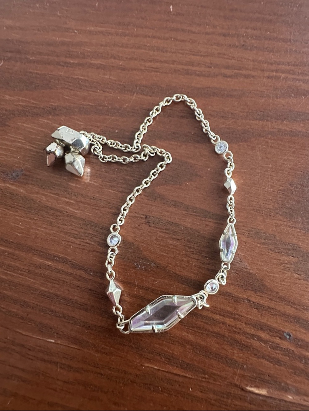 Kendra scott gold iridescent Crystal adjustable  Bracelet